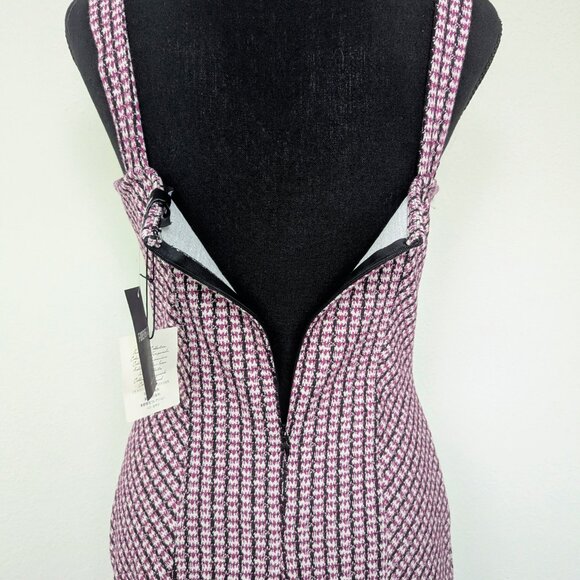 Forever 21 | W 's | M | NWT Houndstooth Adjustable Strap Zipper Black and Purple - Picture 6 of 6